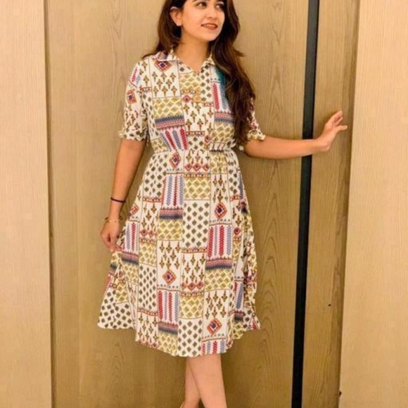 Dresses & Skirts - Imported Trendy Printed Dress